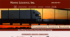 Desktop Screenshot of hawkslogistics.com